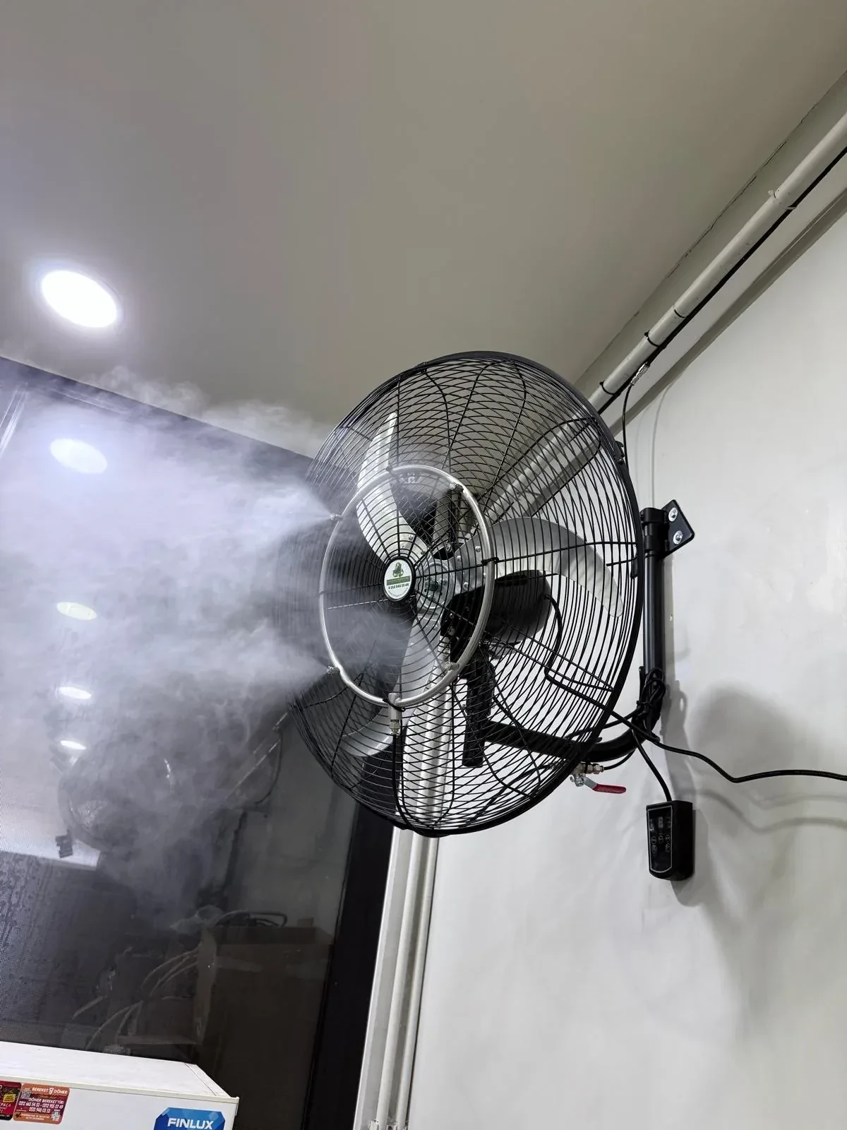 Evaporative Mist Cooling Fan real project application and professional mist cooling solution Evaporative Mist Cooling Fan real project application and professional mist cooling solution